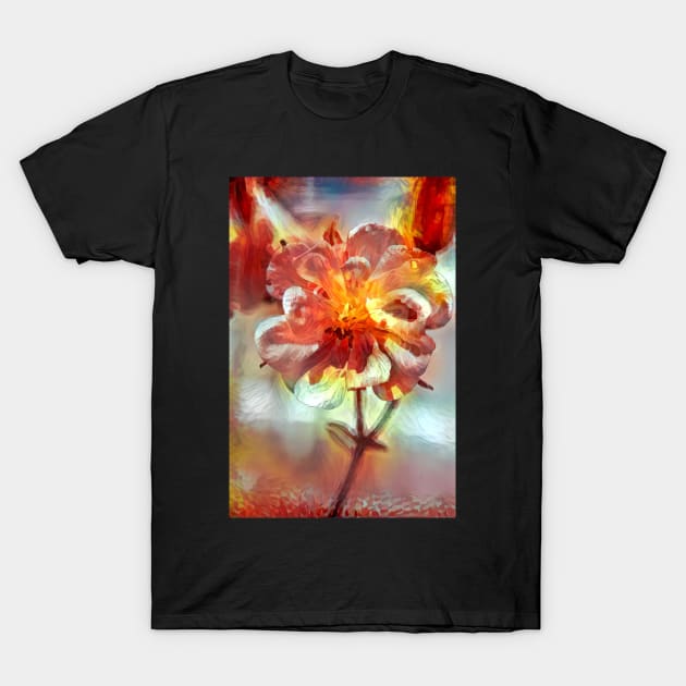 Fire Dream Columbine Flower T-Shirt by Viking Visual - Lori Svensen